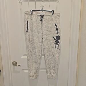 Universal Studios Betty Boop Pin-up Cartoon Heather White Jogger Sweatpants XXL